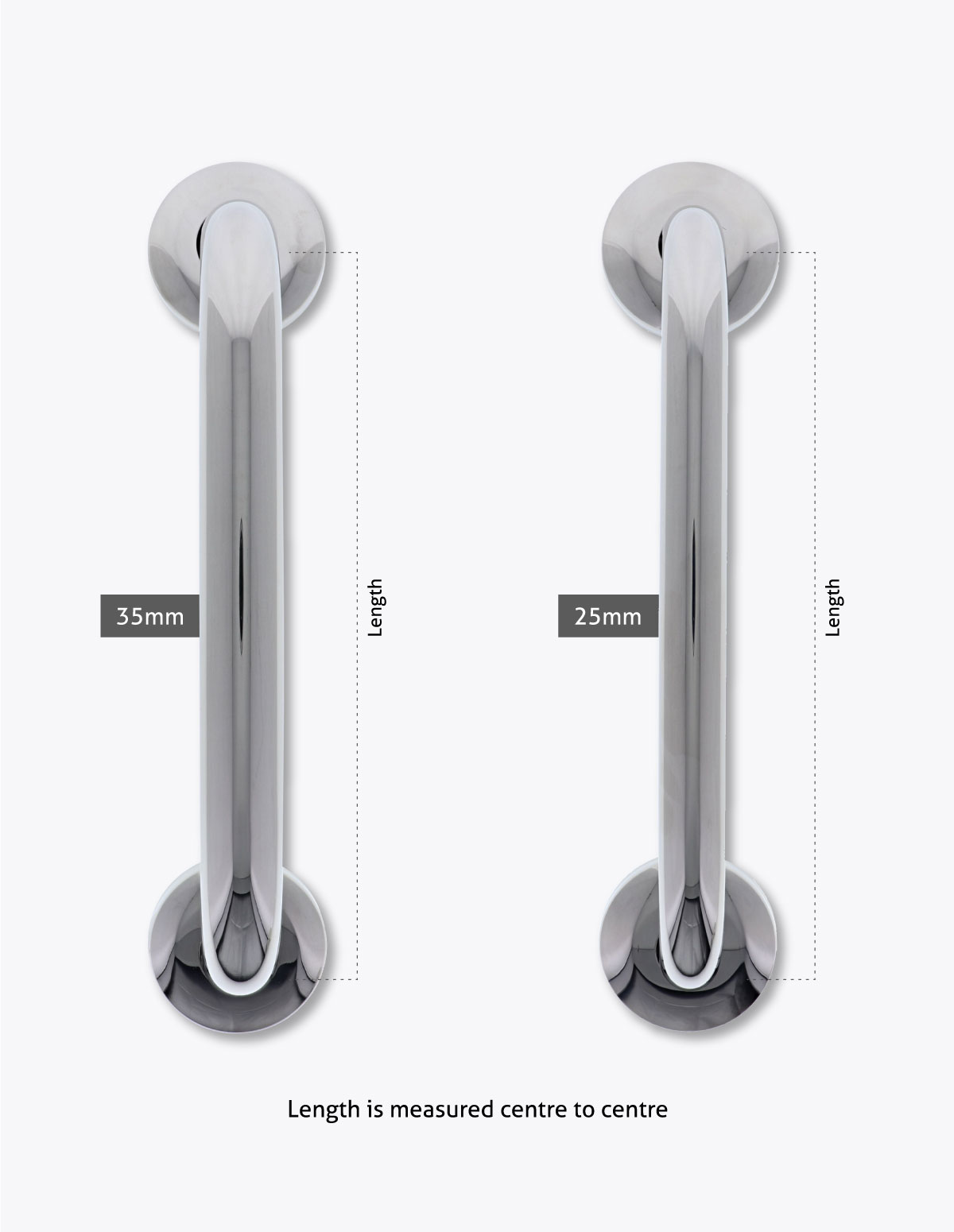 Concealed Fix Grab Rail Lencare