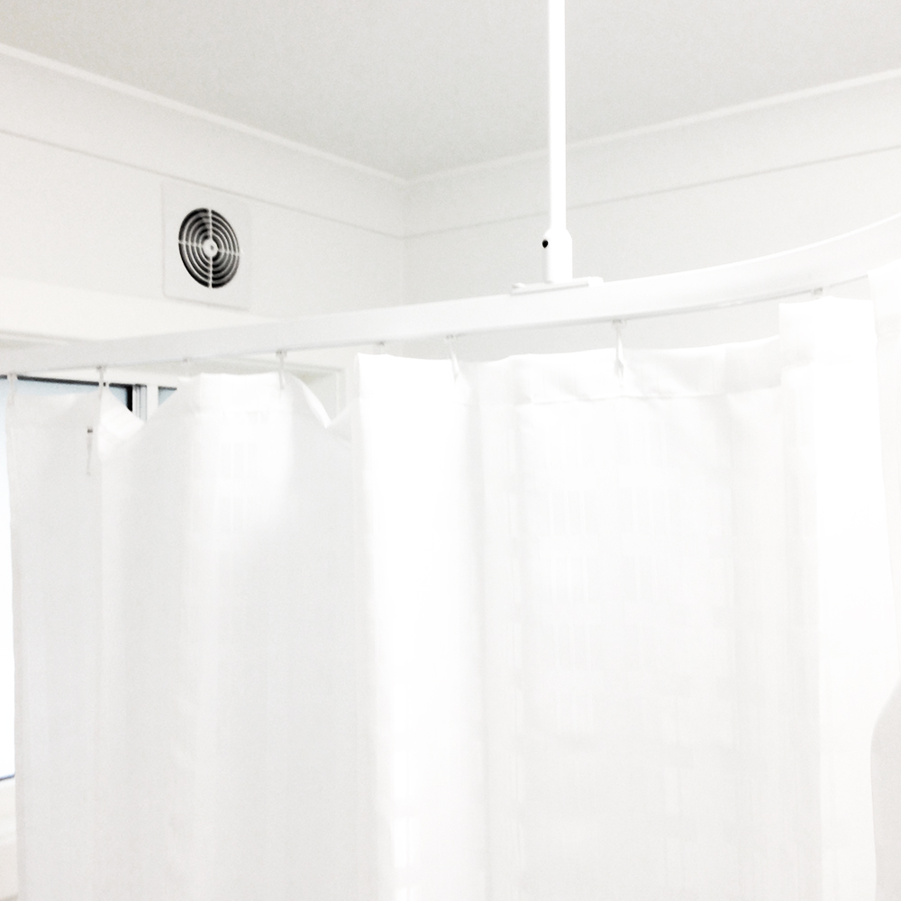 Shower Hospital Tracks Lencare, Hospitel Shower Curtains