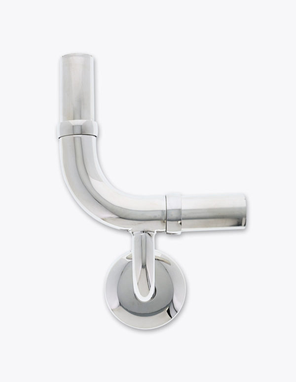 N3917P Elbow 90 Degree Vertical LH Polished Stainless Steel 2 NT